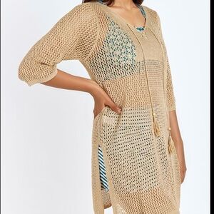 Calypsa Crochet Beach Coverup Size 1X / 2X NWT